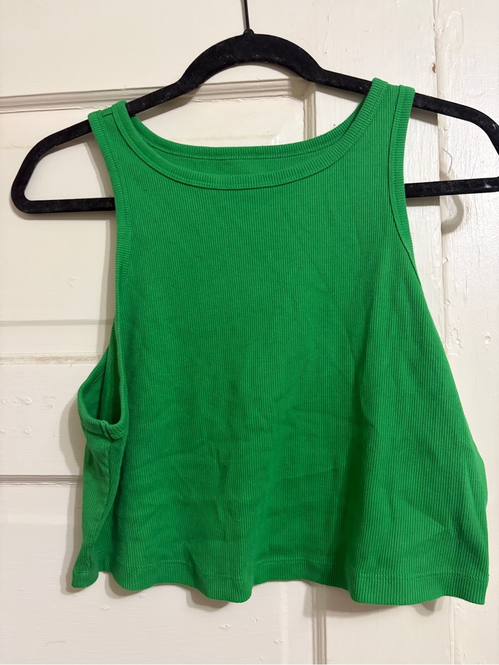Wild fable Green Ribbed Tank Top - Women's Sleeveless Crop